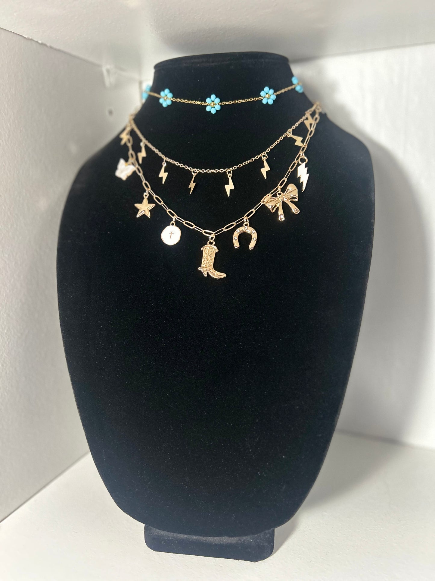 Gold Lighting Bolt Necklace