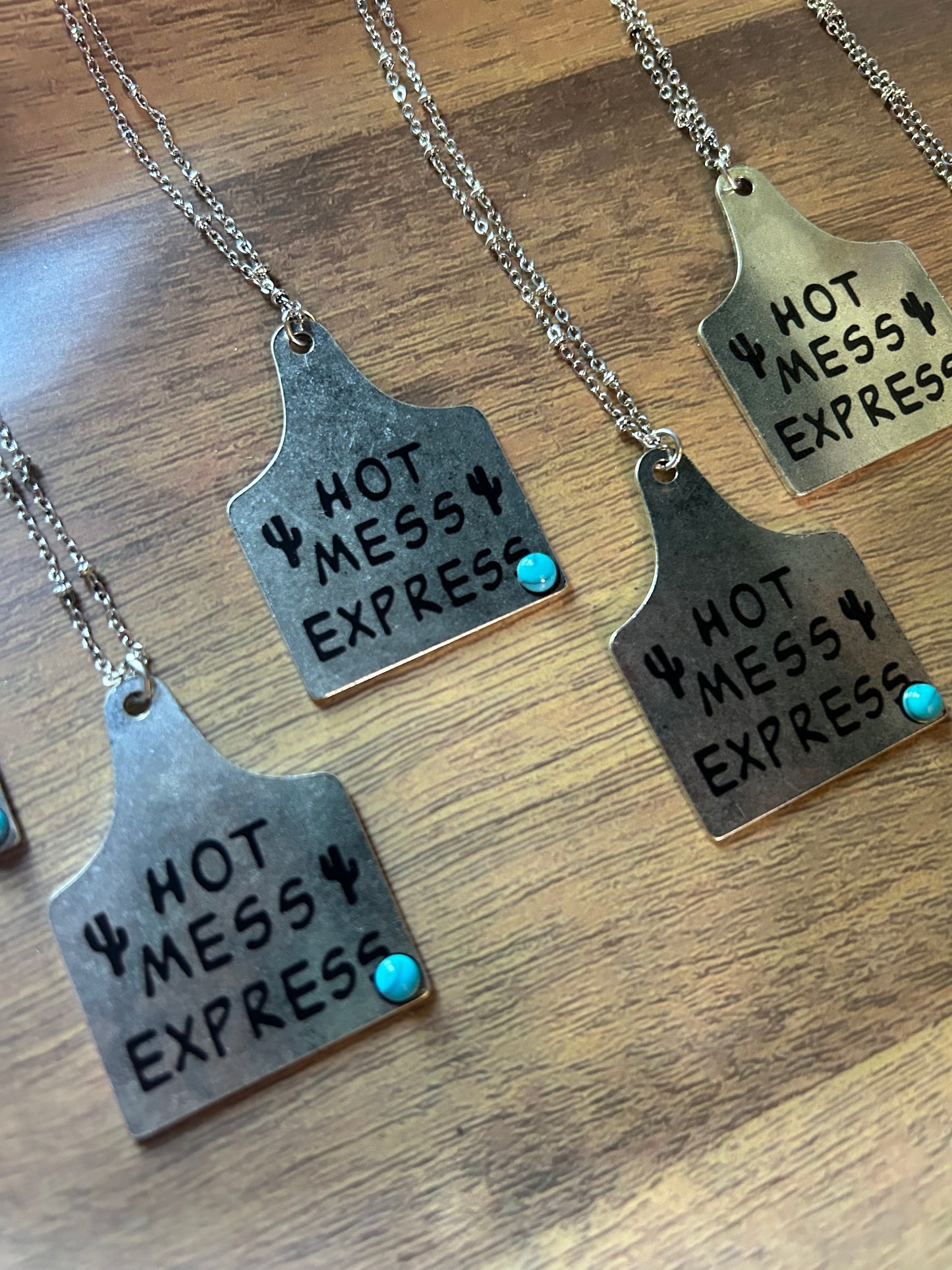 Hot Mess Express Tag Necklace