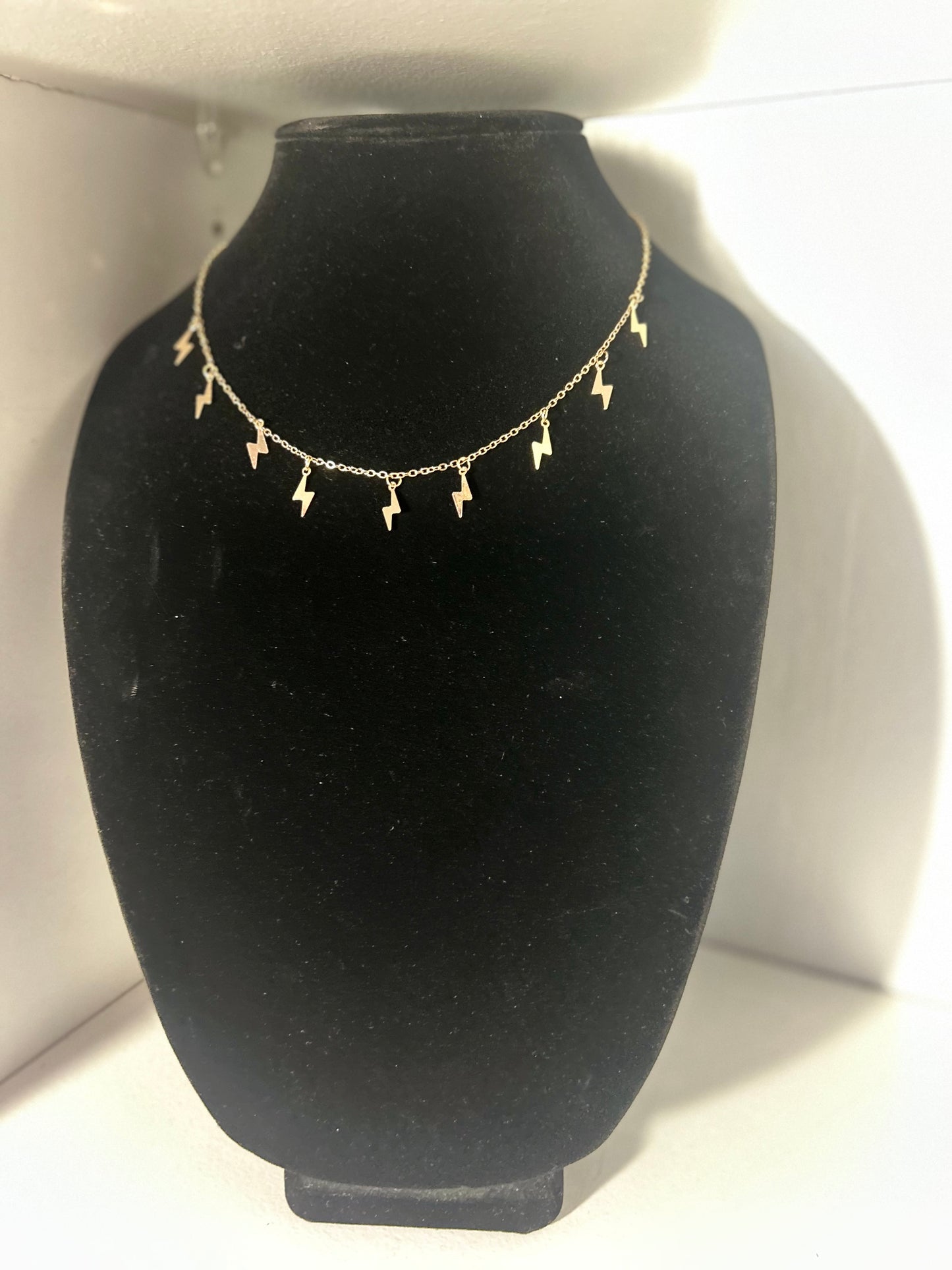 Gold Lighting Bolt Necklace