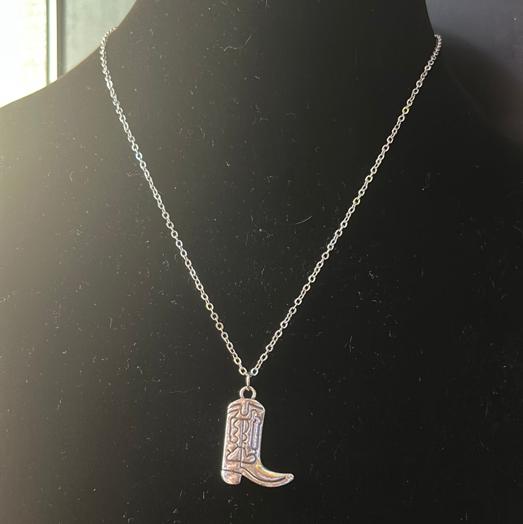 Cowboy Boot Necklace