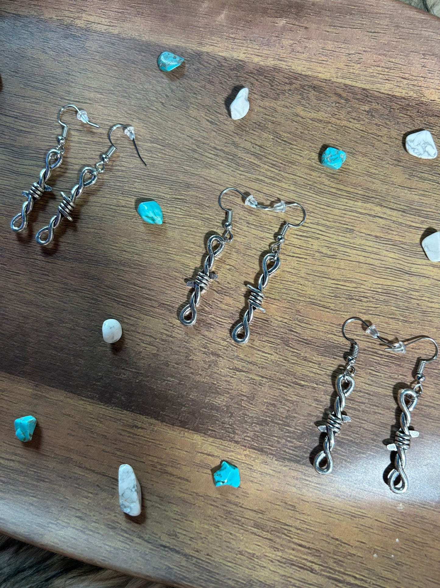 Barbwire earrings