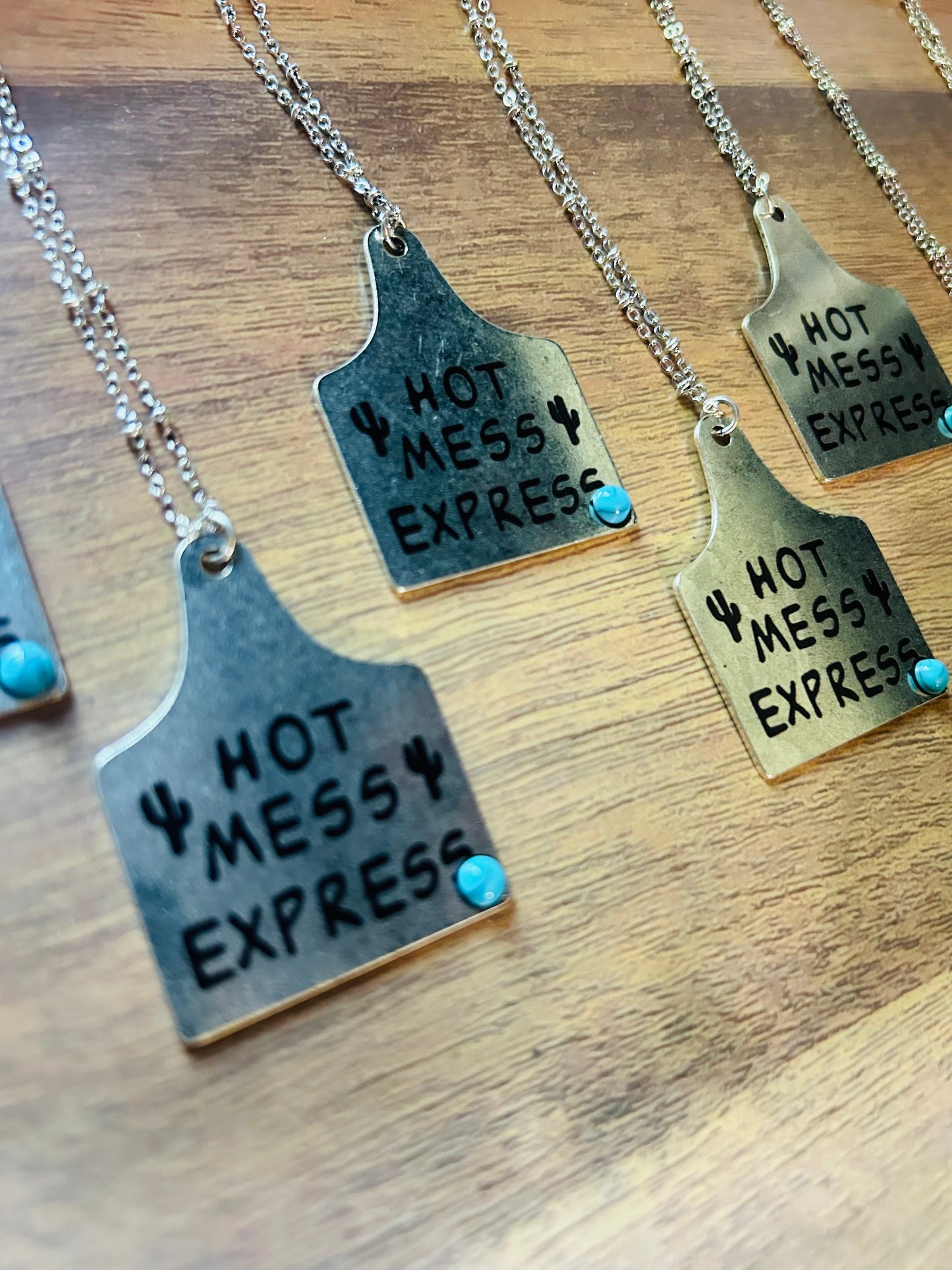 Hot Mess Express Tag Necklace