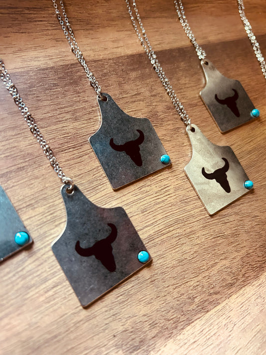 Cattle Tag Necklace