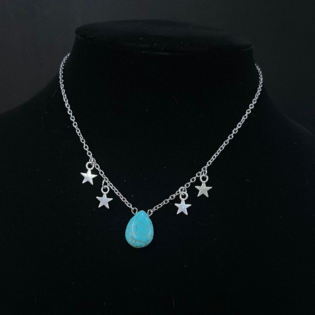 Stars with turquoise chunk