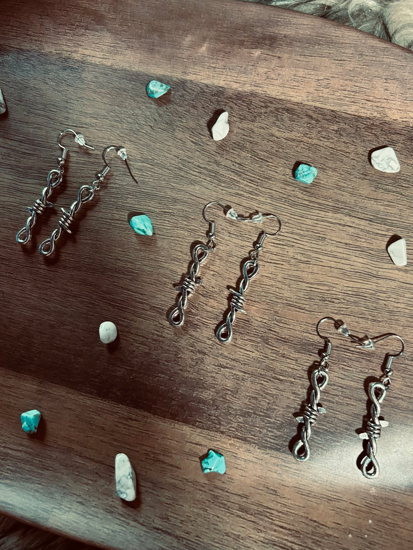 Barbwire earrings