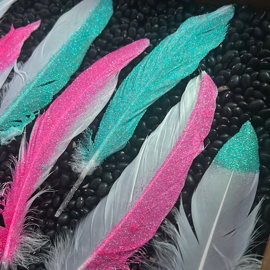 Glitter Feather