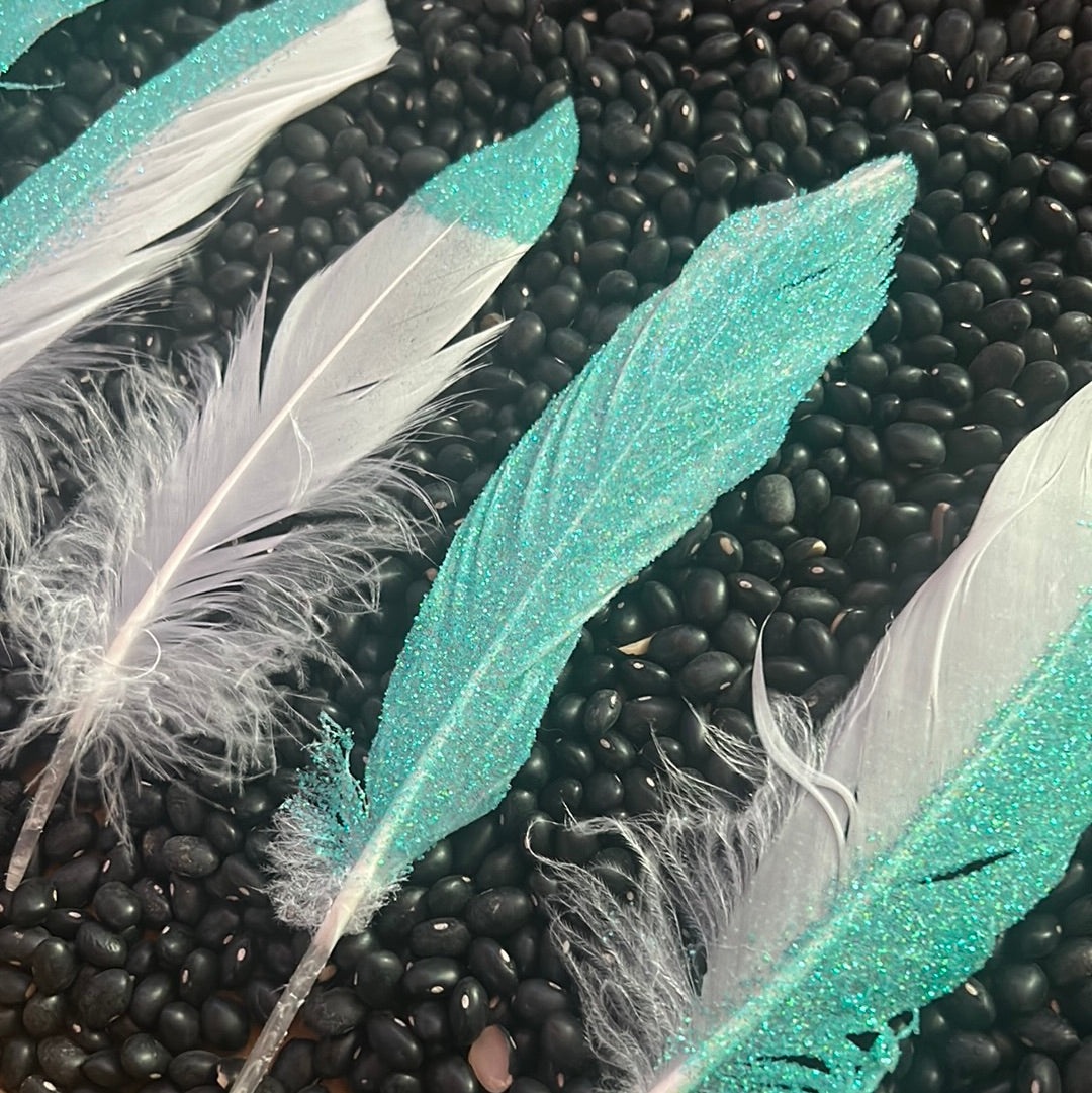 Glitter Feather