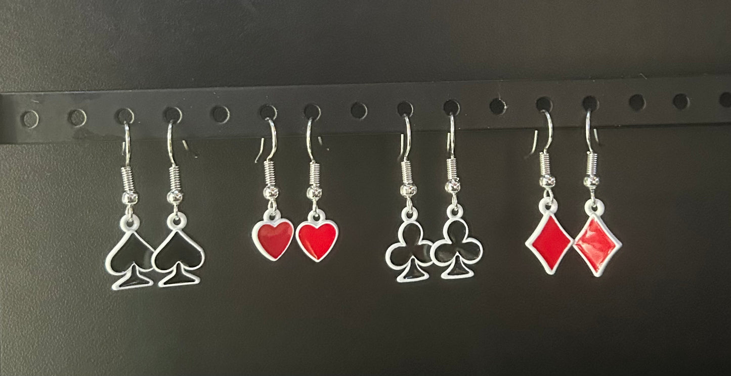 Playing Cards Earring Set