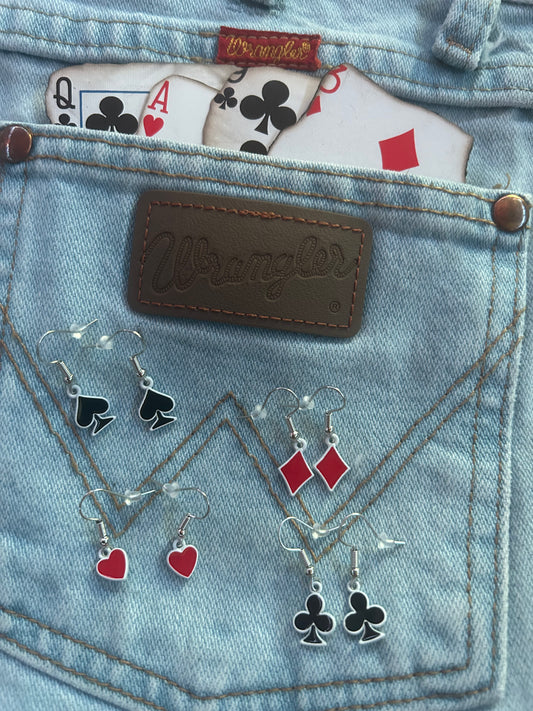 Playing Cards Earring Set