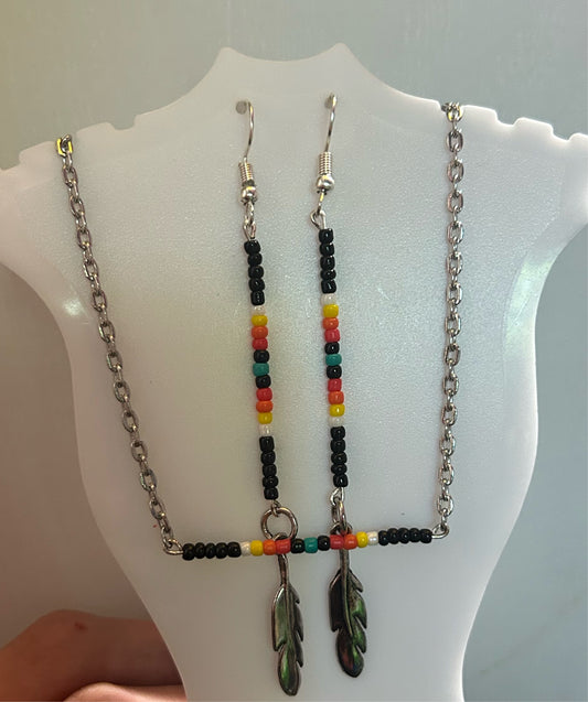 Feather Serape Set