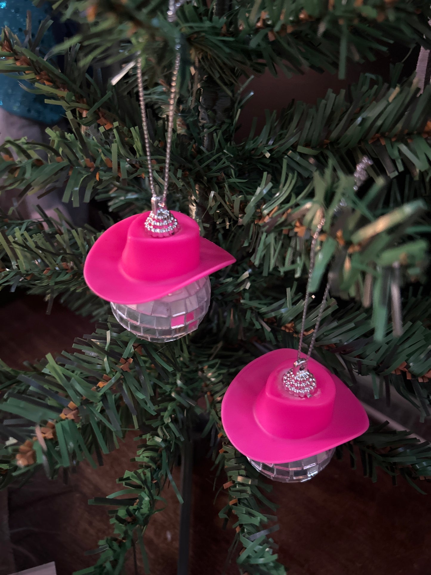 Disco Ball with Cowboy Hat