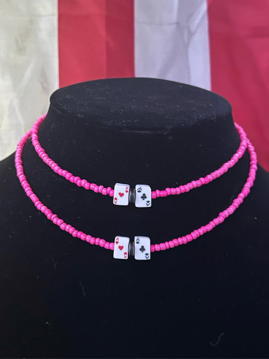 Pink Ace Choker