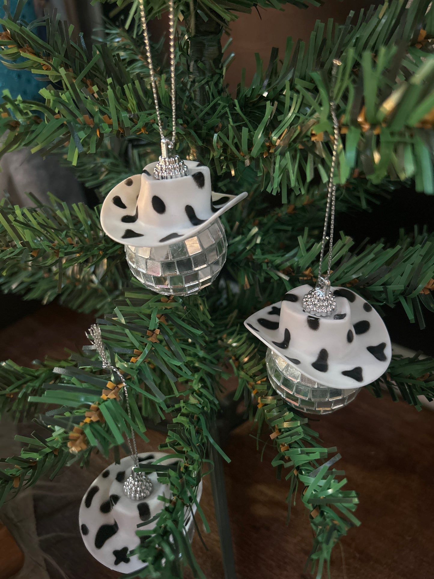 Disco Ball with Cowboy Hat